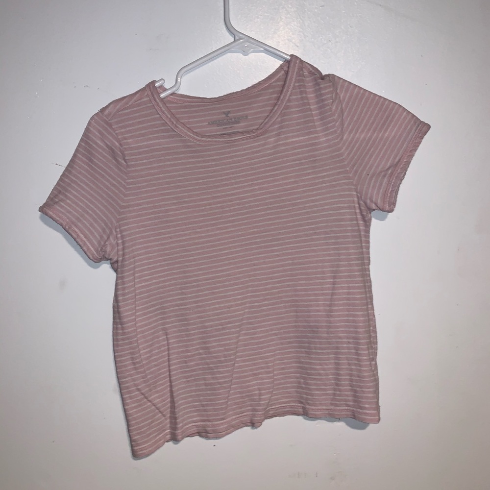 AMERICAN EAGLE STRIPED CROP TOP